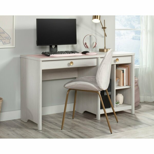 Sauder Dover Edge Desk Go , Spacious work space for laptop, lamp and more 432069
